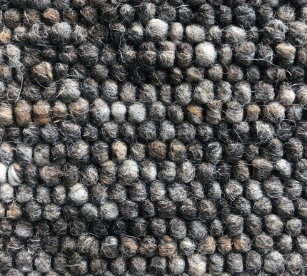 Wollen vloerkleed Basilicaal Black Warp nr.282 Basic Pallio by Brinker - Vloerkledenloods