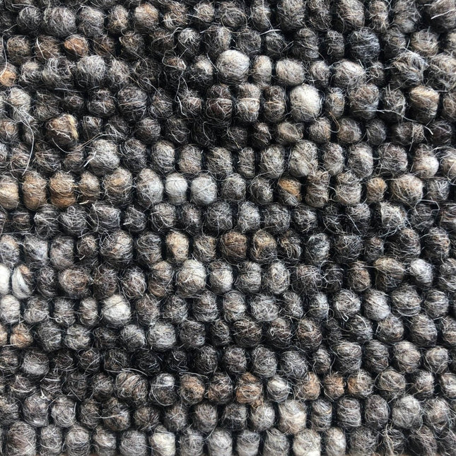 Wollen vloerkleed Basilicaal Black Warp nr.282 Basic Pallio by Brinker - Vloerkledenloods