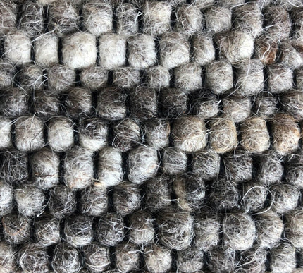Wollen vloerkleed Basilicaal Black Warp nr.81 Basic Pallio by Brinker - Vloerkledenloods