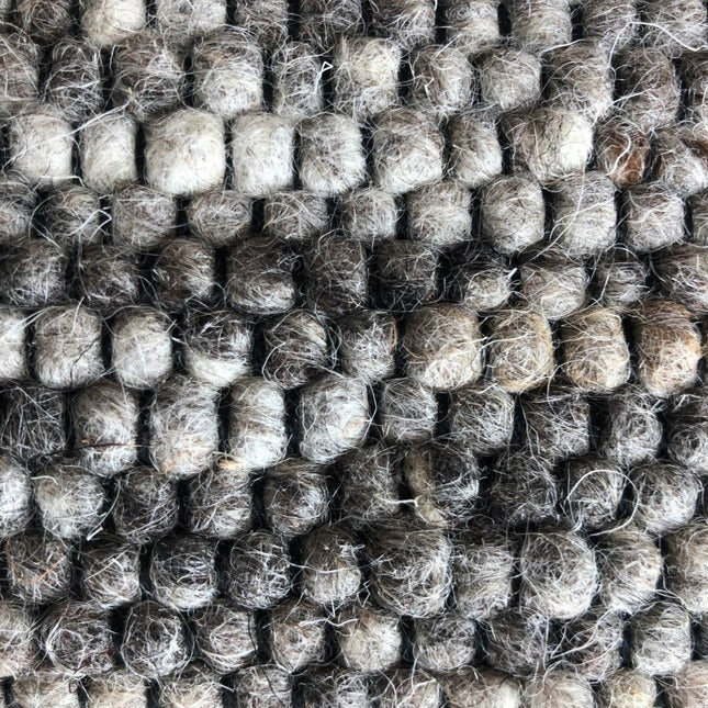 Wollen vloerkleed Basilicaal Black Warp nr.81 Basic Pallio by Brinker - Vloerkledenloods