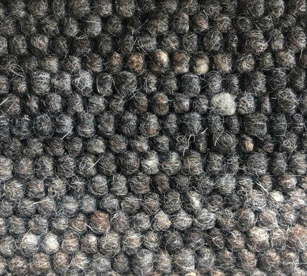 Wollen vloerkleed Basilicaal Black Warp nr.83 Basic Pallio by Brinker - Vloerkledenloods