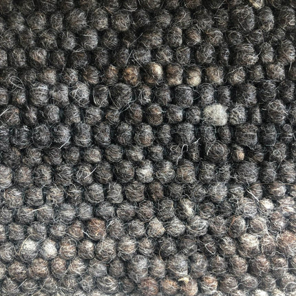 Wollen vloerkleed Basilicaal Black Warp nr.83 Basic Pallio by Brinker - Vloerkledenloods