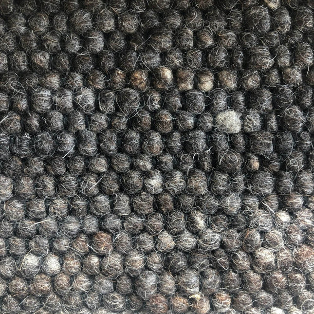 Wollen vloerkleed Basilicaal Black Warp nr.83 Basic Pallio by Brinker - Vloerkledenloods