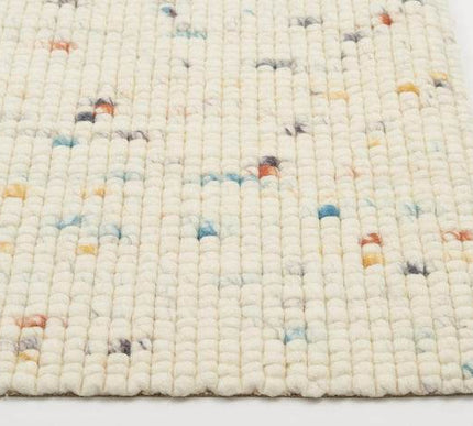 Wollen vloerkleed beach life wit/multi 99 - Karpi - Vloerkledenloods