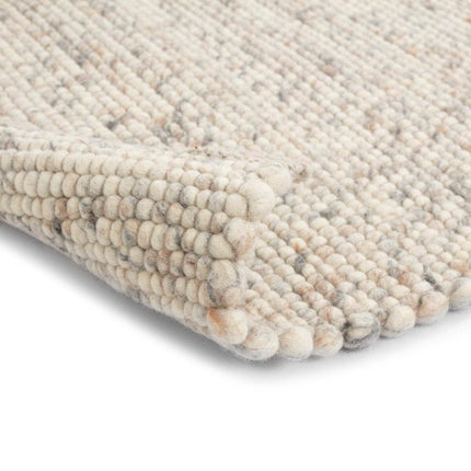 Wollen Vloerkleed Beige/Wit Gemeleerd Vik - Vloerkledenloods