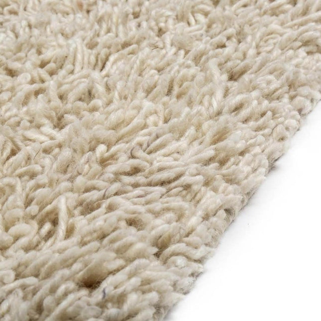 Wollen vloerkleed Berbero Lungo bebroken wit 815 - Feelgood by Brinker - Vloerkledenloods
