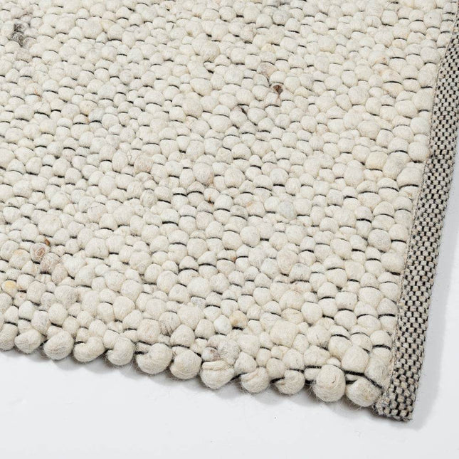 Wollen vloerkleed Bergamo 11 Beige - Eva Interior - Vloerkledenloods
