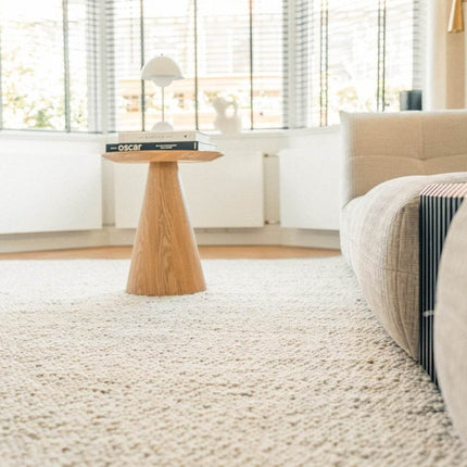 Wollen vloerkleed Bergamo 12 Licht Bruin Mix - Eva Interior - Vloerkledenloods