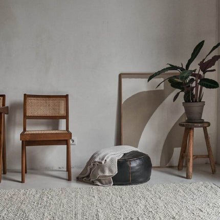 Wollen vloerkleed Bergamo 12 Licht Bruin Mix - Eva Interior - Vloerkledenloods