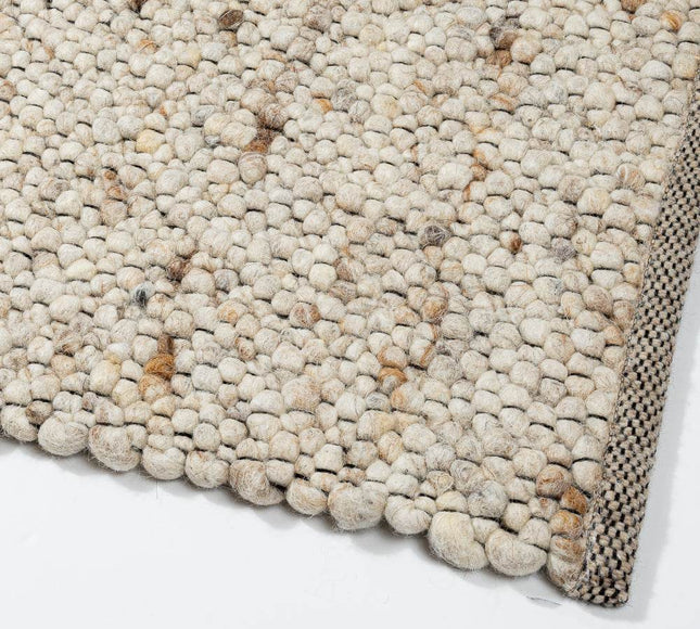 Wollen vloerkleed Bergamo 12 Licht Bruin Mix - Eva Interior - Vloerkledenloods