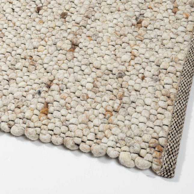 Wollen vloerkleed Bergamo 12 Licht Bruin Mix - Eva Interior - Vloerkledenloods