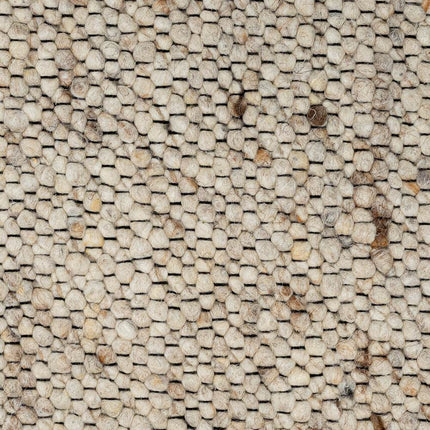 Wollen vloerkleed Bergamo 12 Licht Bruin Mix - Eva Interior - Vloerkledenloods
