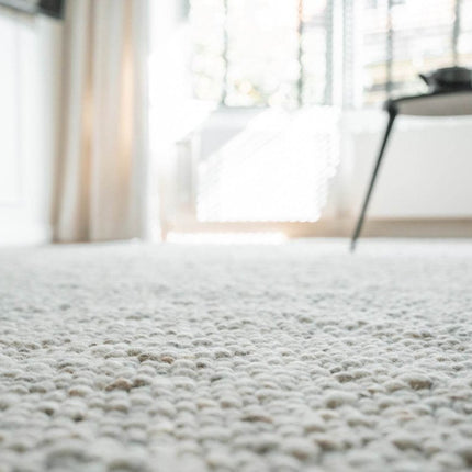 Wollen vloerkleed Bergamo 12 Licht Bruin Mix - Eva Interior - Vloerkledenloods