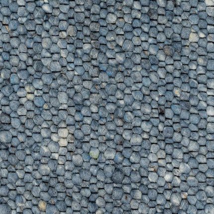 Wollen vloerkleed Bergamo 250 blauw - Eva Interior - Vloerkledenloods