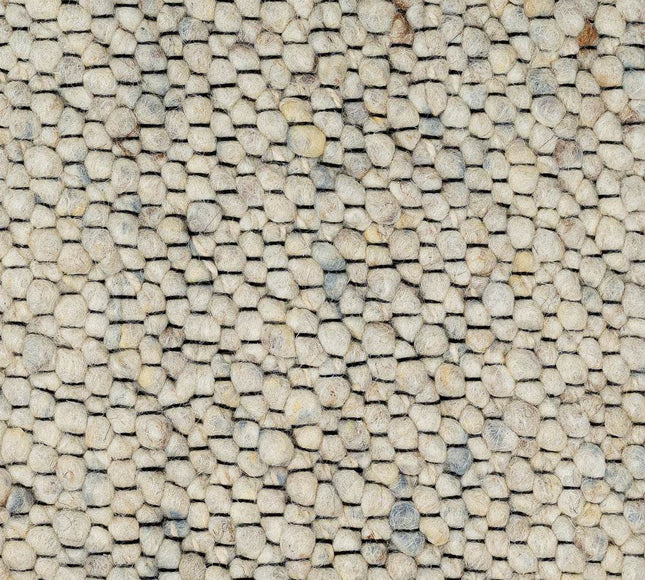 Wollen vloerkleed Bergamo 35 Licht Ivoor Mix - Eva Interior - Vloerkledenloods