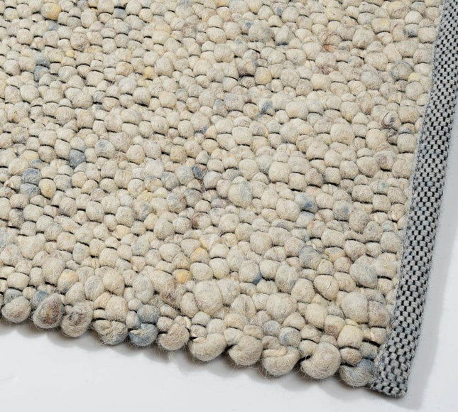 Wollen vloerkleed Bergamo 35 Licht Ivoor Mix - Eva Interior - Vloerkledenloods