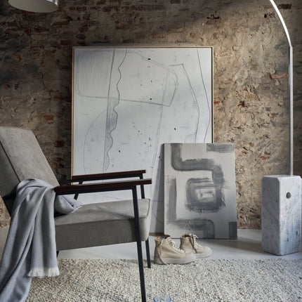 Wollen vloerkleed Bergamo 35 Licht Ivoor Mix - Eva Interior - Vloerkledenloods