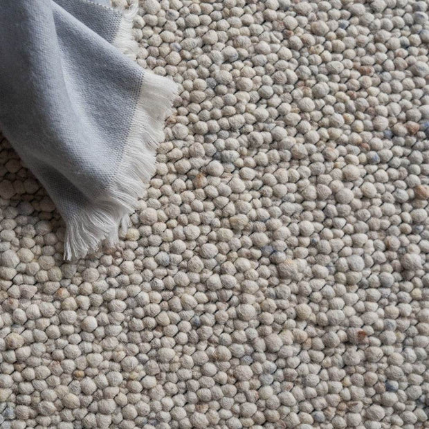 Wollen vloerkleed Bergamo 35 Licht Ivoor Mix - Eva Interior - Vloerkledenloods