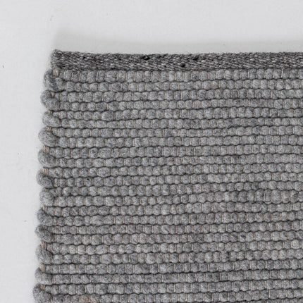 Wollen Vloerkleed Donkergrijs Vik - Vloerkledenloods