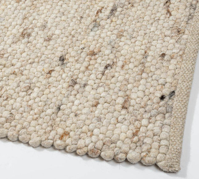 Wollen vloerkleed Greenland 12 Licht Bruin Mix - Eva Interior - Vloerkledenloods