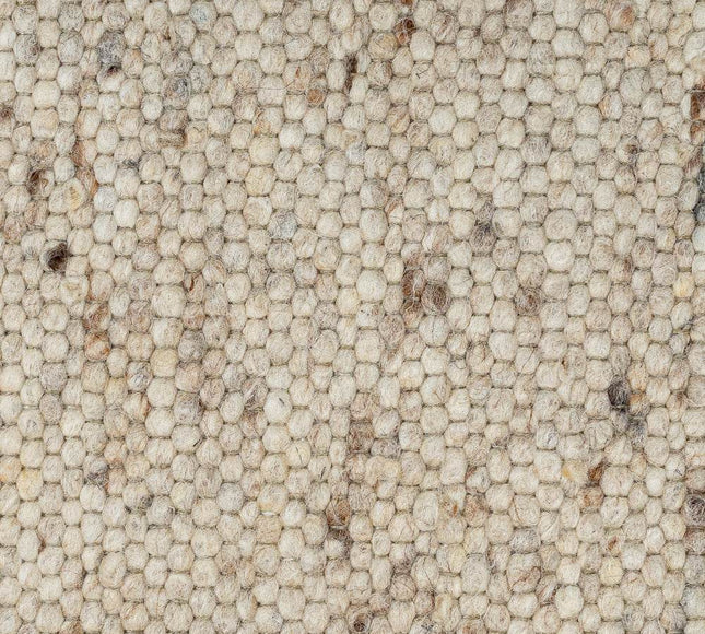 Wollen vloerkleed Greenland 12 Licht Bruin Mix - Eva Interior - Vloerkledenloods