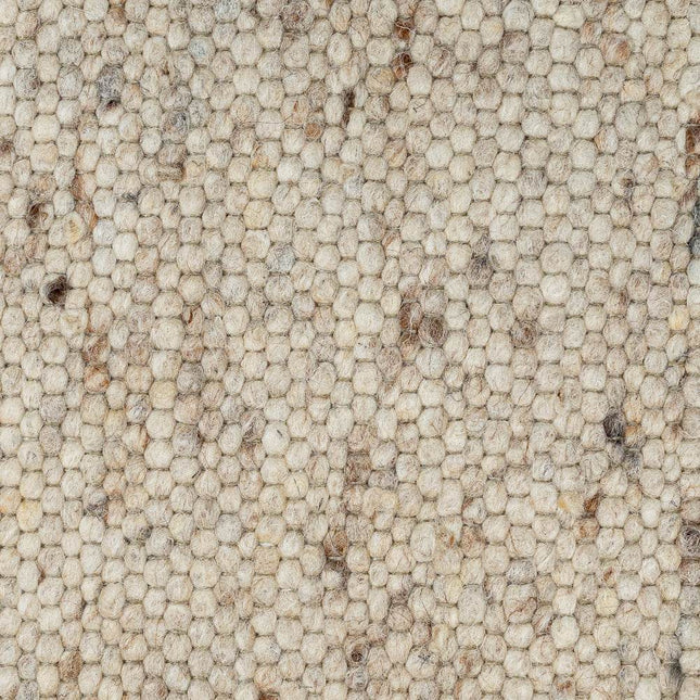 Wollen vloerkleed Greenland 12 Licht Bruin Mix - Eva Interior - Vloerkledenloods