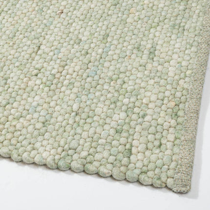 Wollen vloerkleed Greenland 140 Licht Groen - Eva Interior - Vloerkledenloods