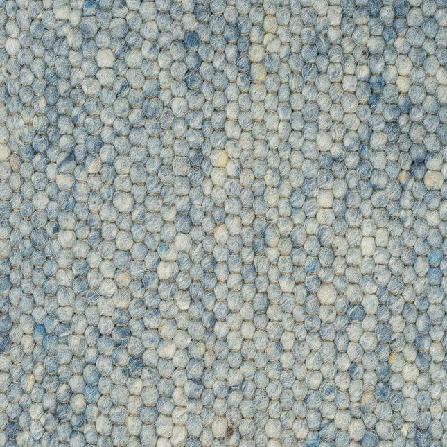 Wollen vloerkleed greenland 150 Blauw - Eva Interior - Vloerkledenloods