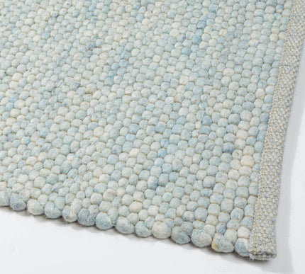 Wollen vloerkleed Greenland 151 Licht Blauw Mix - Eva Interior - Vloerkledenloods