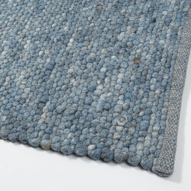 Wollen vloerkleed Greenland 250 Blauw - Eva Interior - Vloerkledenloods