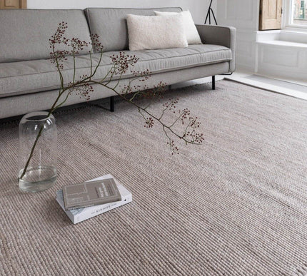 Wollen Vloerkleed Grijs/Beige Vik - Vloerkledenloods