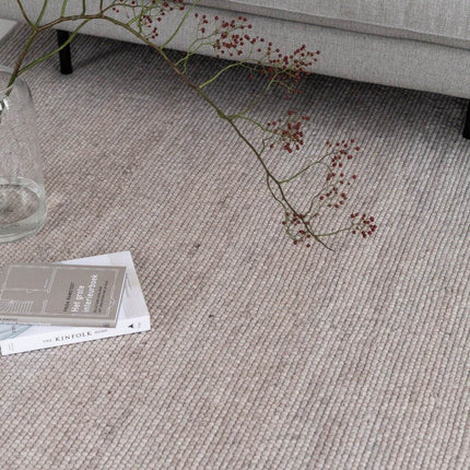 Wollen Vloerkleed Grijs/Beige Vik - Vloerkledenloods