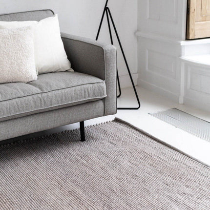 Wollen Vloerkleed Grijs/Beige Vik - Vloerkledenloods