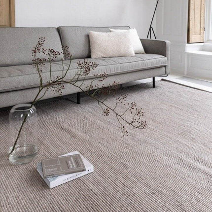 Wollen Vloerkleed Grijs/Beige Vik - Vloerkledenloods