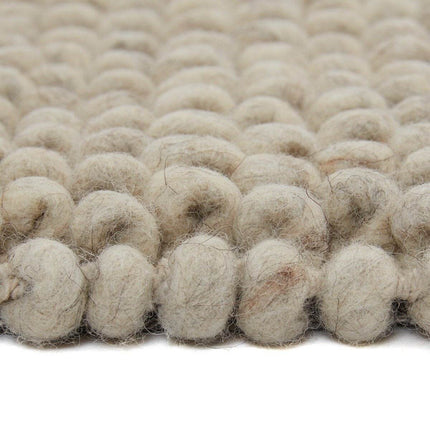 Wollen vloerkleed Lecco wit/beige - Vloerkledenloods