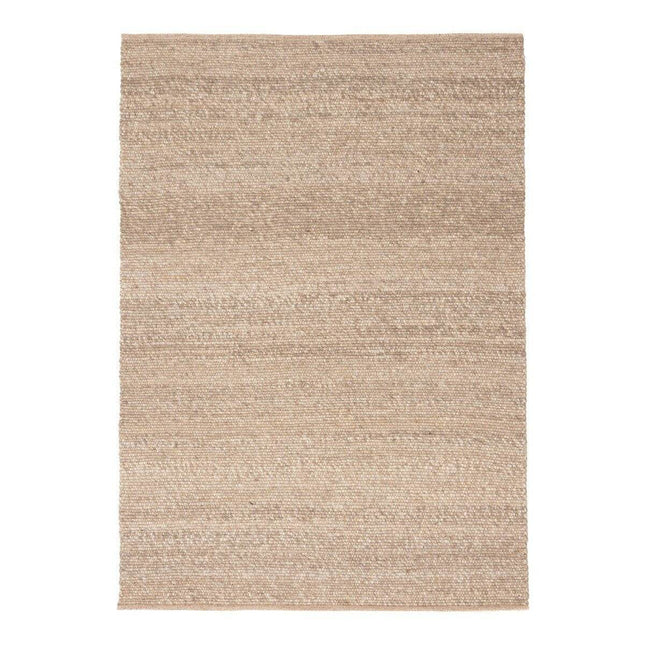 Wollen Vloerkleed Lichtbruin Vik - Vloerkledenloods