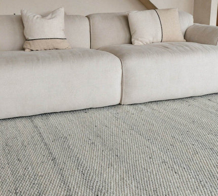 Wollen Vloerkleed Novara Beige/Grijs Eva Interior - Vloerkledenloods