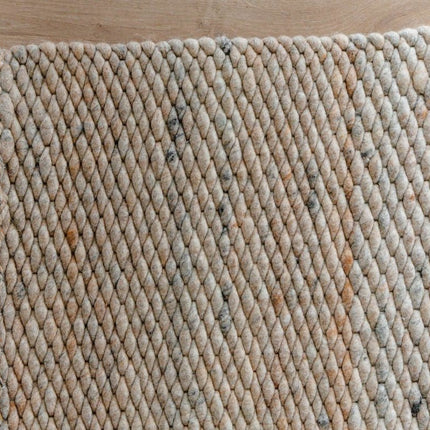 Wollen Vloerkleed Novara Beige/lichtbruin Eva Interior - Vloerkledenloods