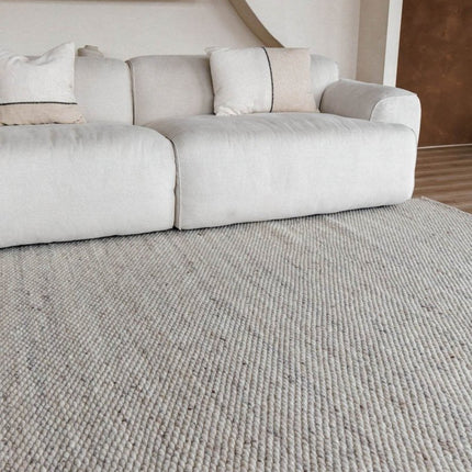 Wollen Vloerkleed Novara Beige/Taupe Eva Interior - Vloerkledenloods