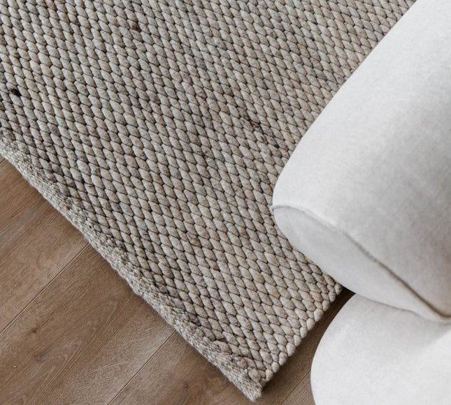 Wollen Vloerkleed Novara Beige/Taupe Eva Interior - Vloerkledenloods