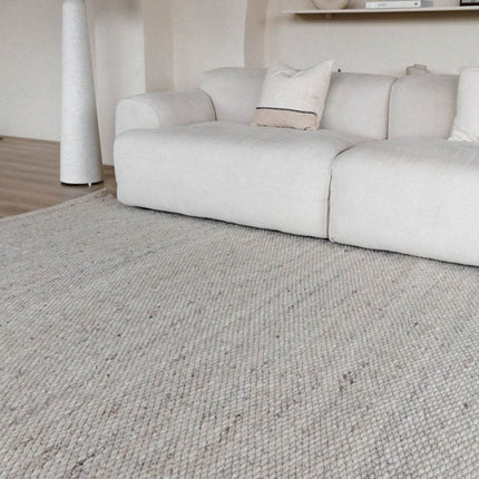 Wollen Vloerkleed Novara Beige/Taupe Eva Interior - Vloerkledenloods