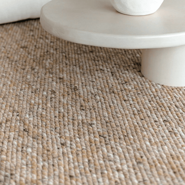 Wollen Vloerkleed Novara Bruin Gemeleerd Eva Interior - Vloerkledenloods