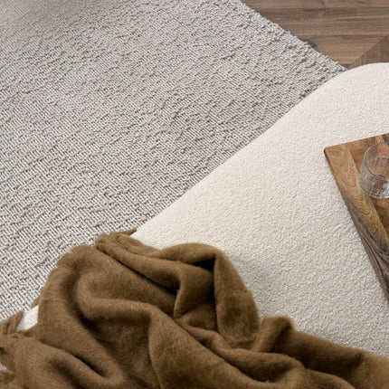 Wollen vloerkleed Nuta ivoor/wit - Interieur05 - Vloerkledenloods