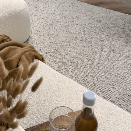 Wollen vloerkleed Nuta ivoor/wit - Interieur05 - Vloerkledenloods