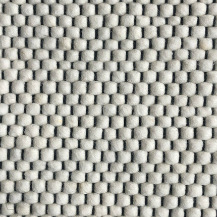 Wollen vloerkleed Rustica Black Warp nr.1 Basic Pallio by Brinker - Vloerkledenloods