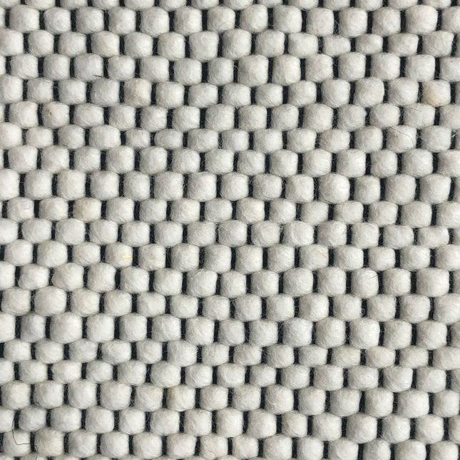 Wollen vloerkleed Rustica Black Warp nr.1 Basic Pallio by Brinker - Vloerkledenloods