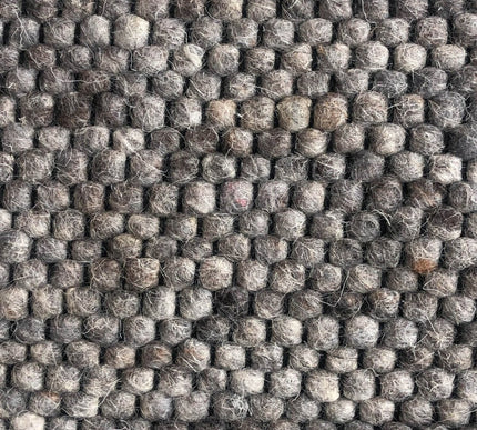 Wollen vloerkleed Rustica Black Warp nr.228 Basic Pallio by Brinker - Vloerkledenloods