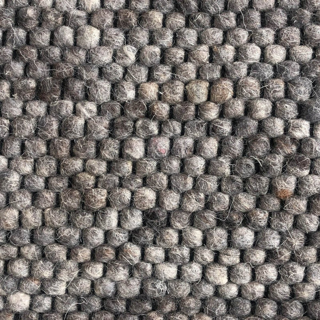 Wollen vloerkleed Rustica Black Warp nr.228 Basic Pallio by Brinker - Vloerkledenloods