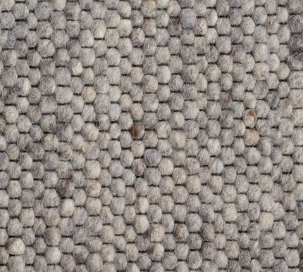 Wollen vloerkleed Rustica Black Warp nr.28 Basic Pallio by Brinker - Vloerkledenloods