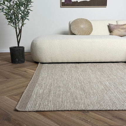 Wollen vloerkleed Taff beige - Interieur05 - Vloerkledenloods